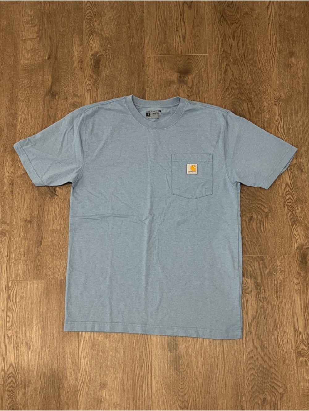 Carhartt Light Blue Short-Sleeve Pocket Tee